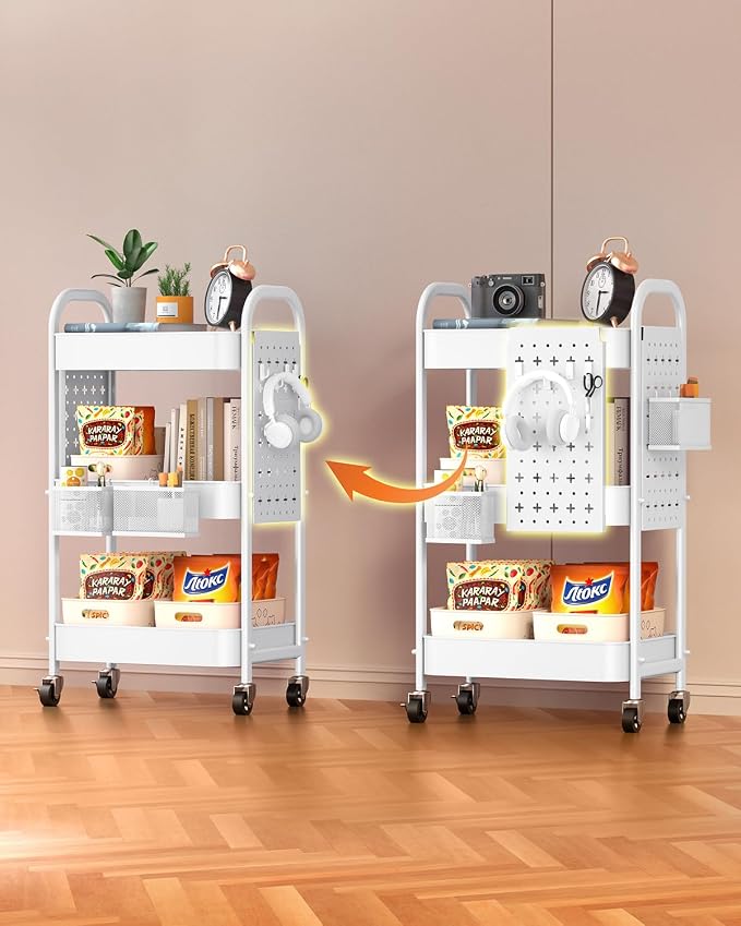ALVOROG 3 Tier Rolling Cart - Image 6