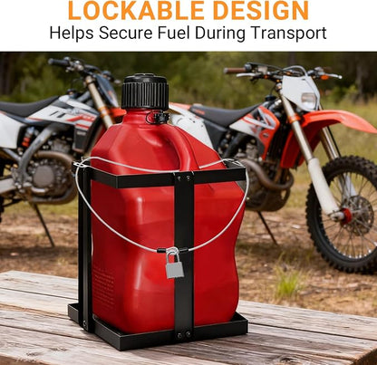 Gas Can Holder for Trailer, Heavy Duty Tall Fuel Can Rack - Image 6