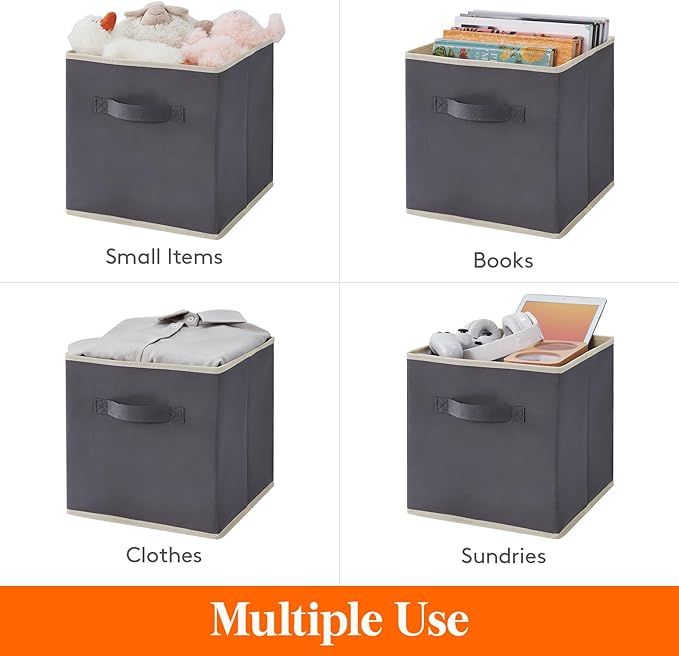 Lifewit Storage Cubes, Foldable Decorative Fabric Storage Baskets - Image 4