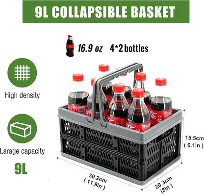 Small Plastic Baskets Black, Pack-2 Plastic baskets - Image 2