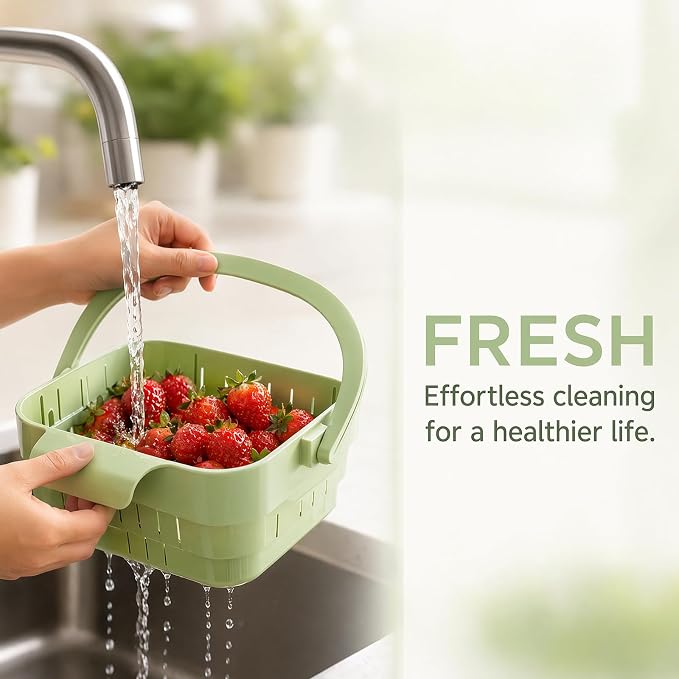 Foldable Sink Strainer Hanging Sink Drain Basket Kitchen Strainer Basket | - Image 3