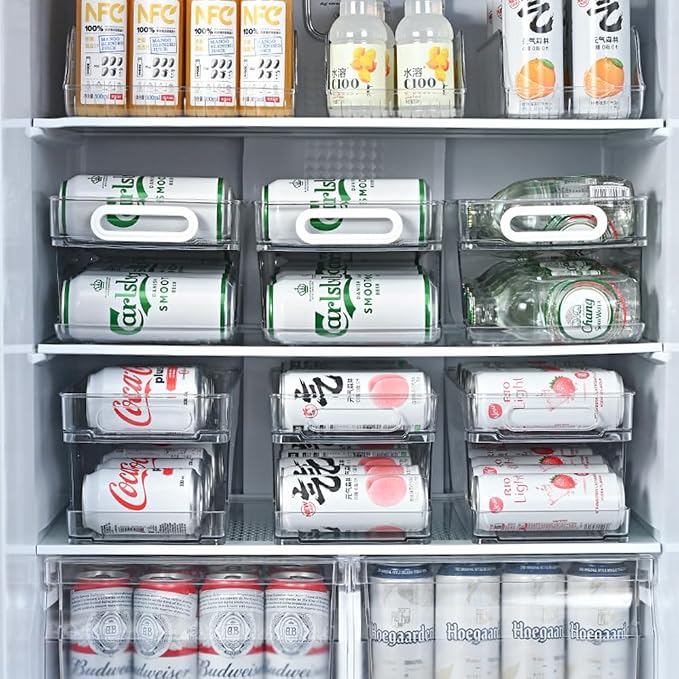 Xicennego Upgrade 2-Tier Rolling Soda Can Storage Organizer - Image 2