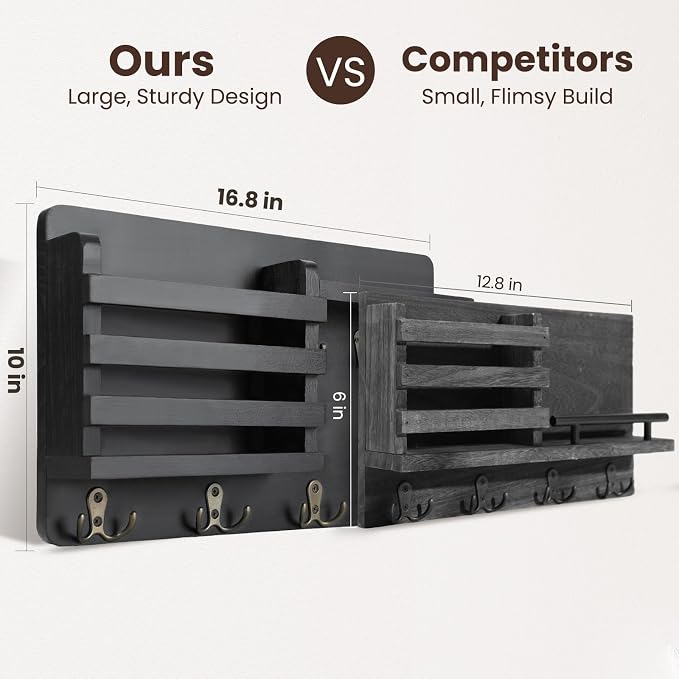 Nekon Mail Holder for Wall Mail Organizer - Image 6