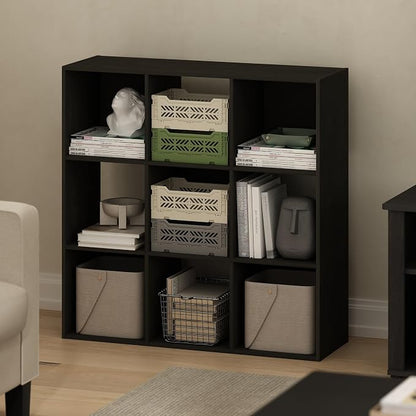 Furinno PELLI Book Shelf, 9-Cube Bookshelf, 3x3 Cube Storage Organizer Bookcase by Furinno-FitsYourSpaceFitsYourBudget