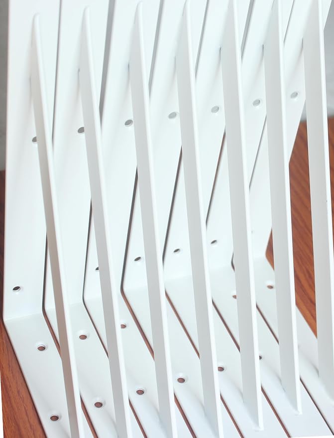 16 Pack L11 x H 8" White Heavy Duty Shelf Brackets - Image 5