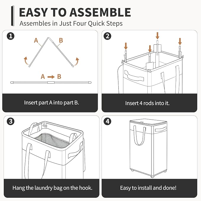 Goodpick 75L Rolling Laundry Hamper - Image 7