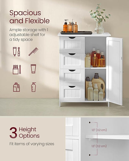 VASAGLE Storage Cabinet with Drawers, Freestanding Floor Cabinet with Door - Image 4