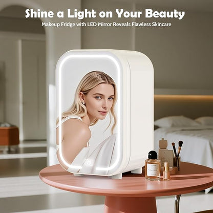 22L Mini Skincare Fridge with Mirror, Beauty Fridge - Image 7