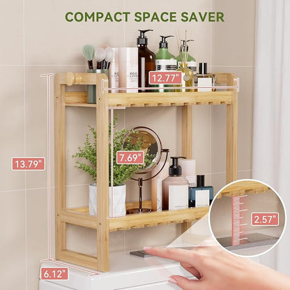 AmazerBath Bamboo Over The Toilet Storage Shelf - Image 2