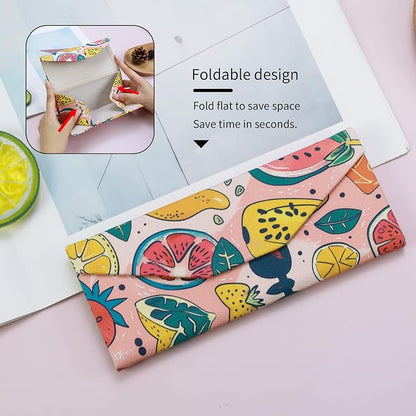 Foldable Glasses Case, Magnetic PU Leahter Sunglasses Case, Cute Hard Shell - Image 3