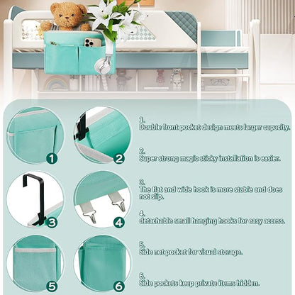 Bedside Storage Organizer 5 Pockets - Image 6