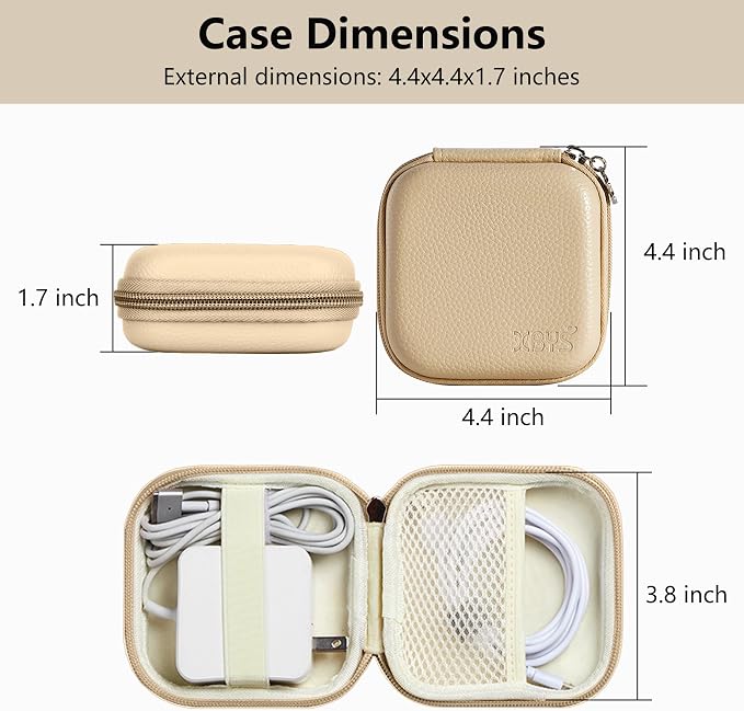 Charger Case for Macbook, Portable Tech Electronic Organizer Bag, Small Travel - Image 2