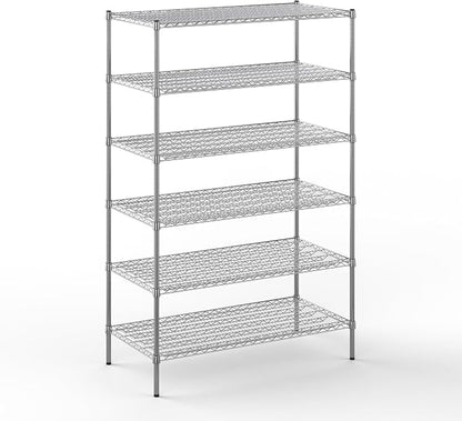 24" Deep x 48" Wide x 74" Height Wire Shelving Kit | 6-Tier | NSF Commercial by Regal+Altair