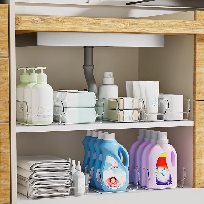 Ettori Set of 8 Clear Organizing Bins - Image 6