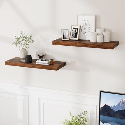 24 Inch Floating Shelves for Wall 2 Pack for Bedroom|Kitchen|Bathroom, Wall - Image 2