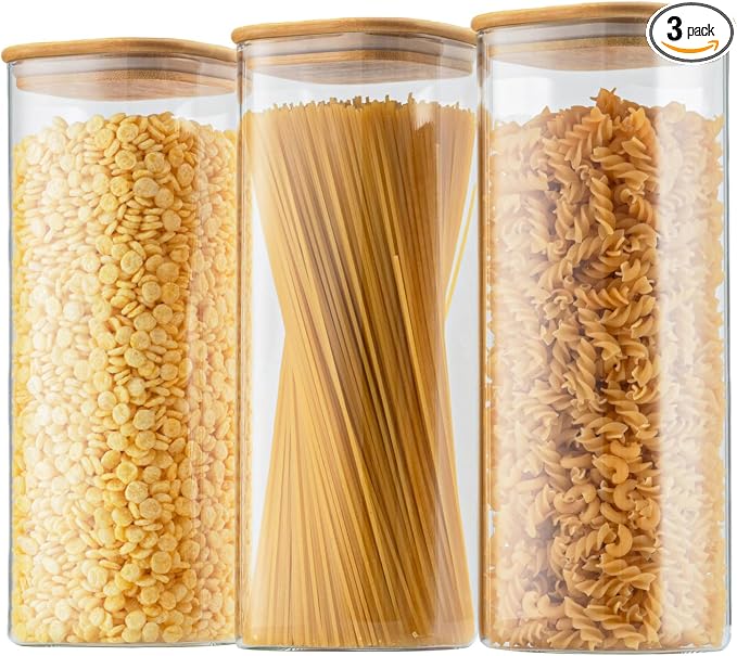 D2scrma 71oz Glass Square Storage Containers by Delicatedtoservicecustomer