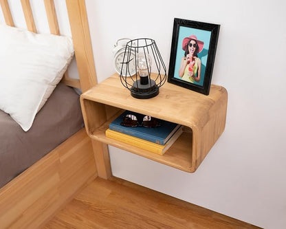 Floating Nightstand Wooden, Bedside Table, Nightstand Shelf, Wall Mounted - Image 5