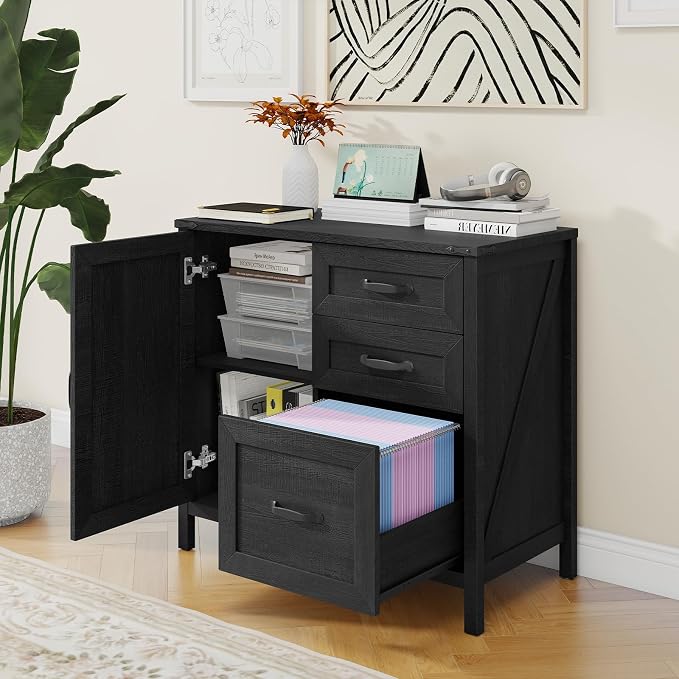 3 Drawers Farmhouse File Cabinet - Image 3