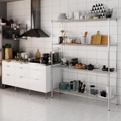 18" Deep x 60" Wide x 74" Height Wire Shelving Kit | 4-Tier | NSF Commercial - Image 7