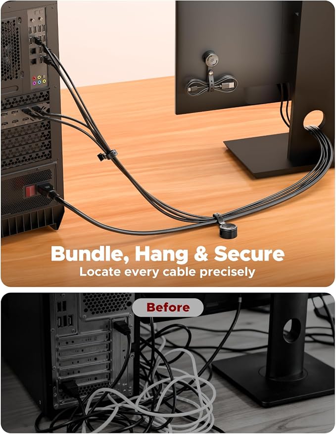 8 Pack Cord Organizer Clips - Image 3