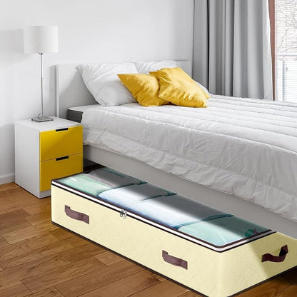 Budding Joy 6 Pack 90L Under bed Storage Containers Organizer Large Capacity - Image 4