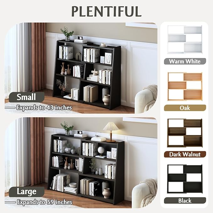 IOTXY Wooden Extendable Shelf Bookcase - Image 5