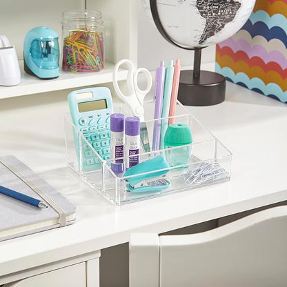 STORi Clear Plastic Small Countertop Vanity Makeup Organizer, Compact - Image 4