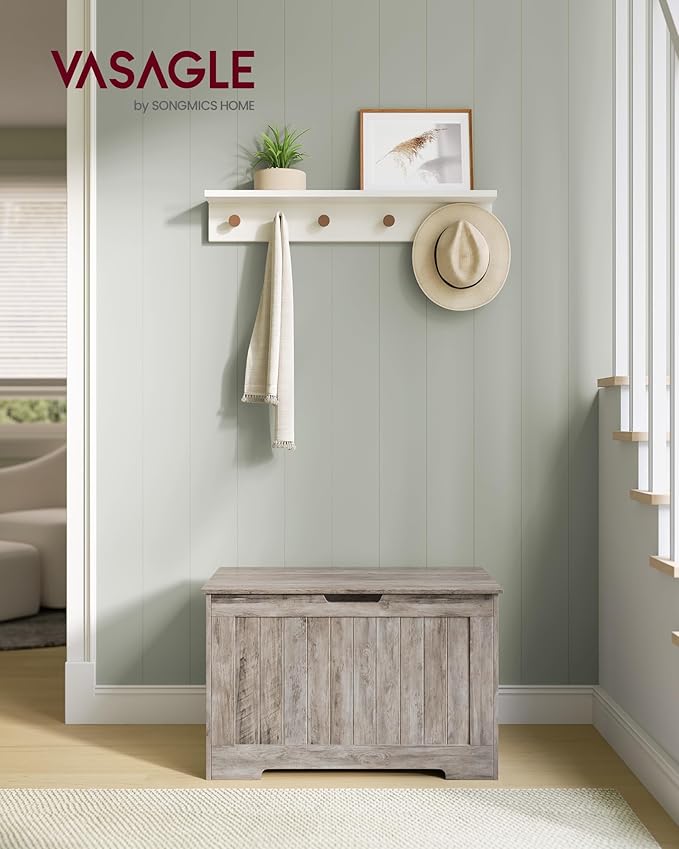 VASAGLE Storage Chest, 29.9 Inches Width Storage Bench, Entryway Bench - Image 2