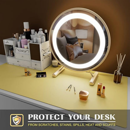 K KNODEL Large Office Leather Desk Mat, Mouse and Keyboard Pad, Computer and - Image 6