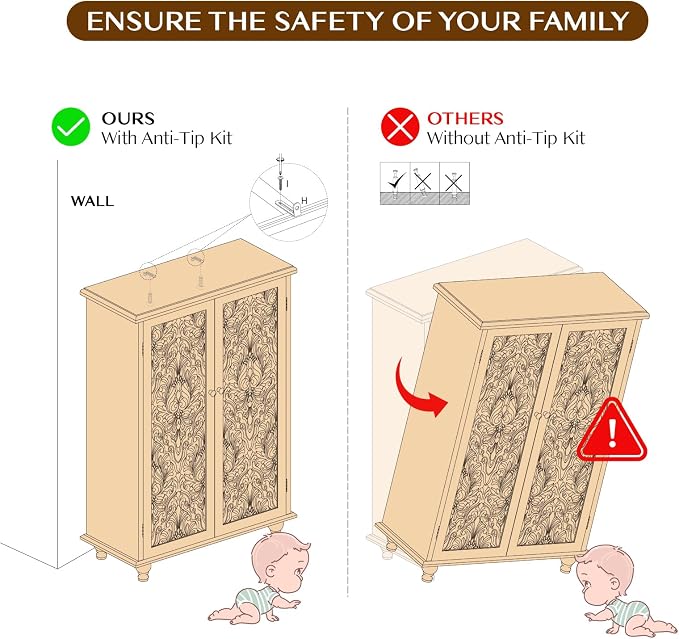 JOINICE 47" Tall Accent Cabinet - Image 8