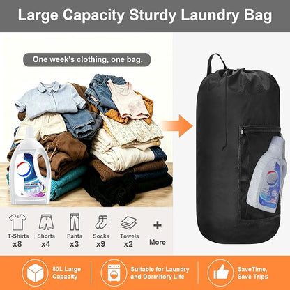 Laundry Bag Backpack Durable Laundry Bag - Image 6