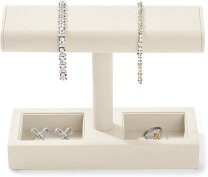 Oirlv Microfiber T-Bar Watch Display Stand Jewelry Display Props Jewelry - Image 6