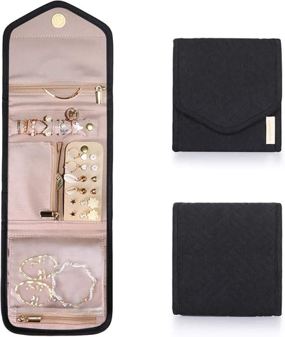 BAGSMART Travel Jewelry Organizer Case Foldable Jewelry Roll by BAGSMART