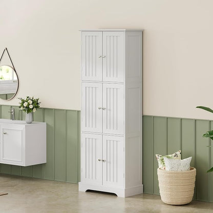 ChooChoo 63.2" Tall Bathroom Storage Cabinet - Image 9