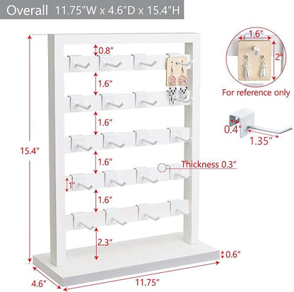 Ikee Design 5 Tiers Free Assemble Wooden Jewelry Display Rack - Image 2