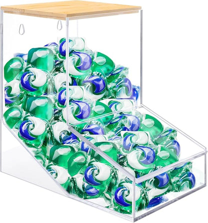 JYPS Laundry Box, Acrylic Dishwasher Pod Holder by JYPSPREMIUMPRODUCTFORYOU