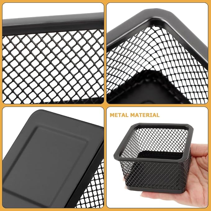 Paper Clip Holder for Desk, Paperclip Holders Mesh Paperclip Dispenser - Image 6