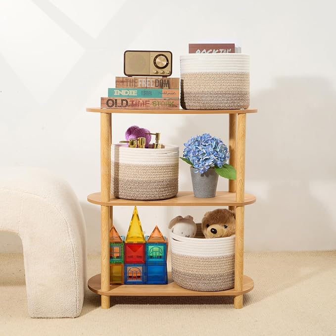 Small Basket for Organizing | Cube Shelf Closet Storage Baskets | 9.7×9.7×7.1” - Image 6
