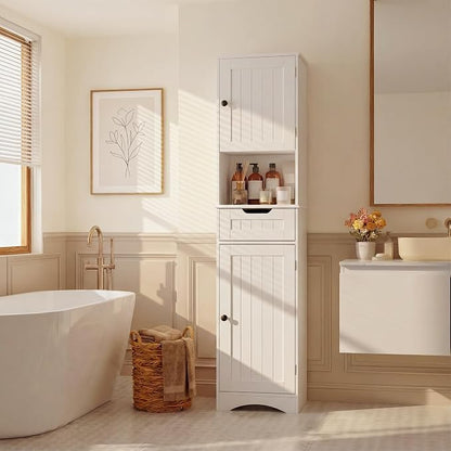 Gizoon 67” H Tall Bathroom Storage Cabinet, Narrow Storage Cabinet, Living Room - Image 2