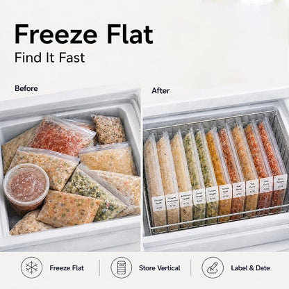 Freezer Food Block Maker, 6-Cup Freezer Bag Holder - Image 2