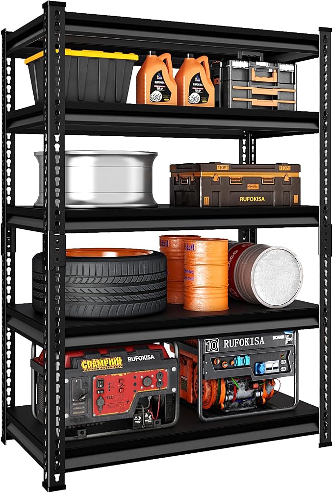 5-Tier Garage Shelving Heavy Duty by Rufokisa