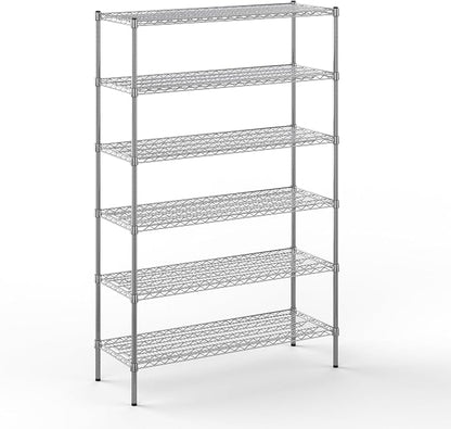 18" Deep x 48" Wide x 74" Height Wire Shelving Kit | 6-Tier | NSF Commercial by Regal+Altair