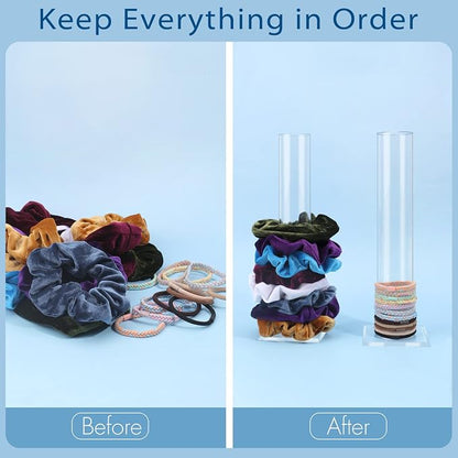 2Pcs 11 Inch Scrunchie Holder Stand, OAOLEER Elastic Band Storage Hair Tie - Image 4
