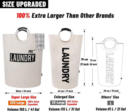Caroeas Super Large 150L Laundry Basket Pro, Waterproof Laundry Hamper - Image 3