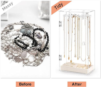 Necklace Holder, Acrylic Jewelry Organizer - Image 7