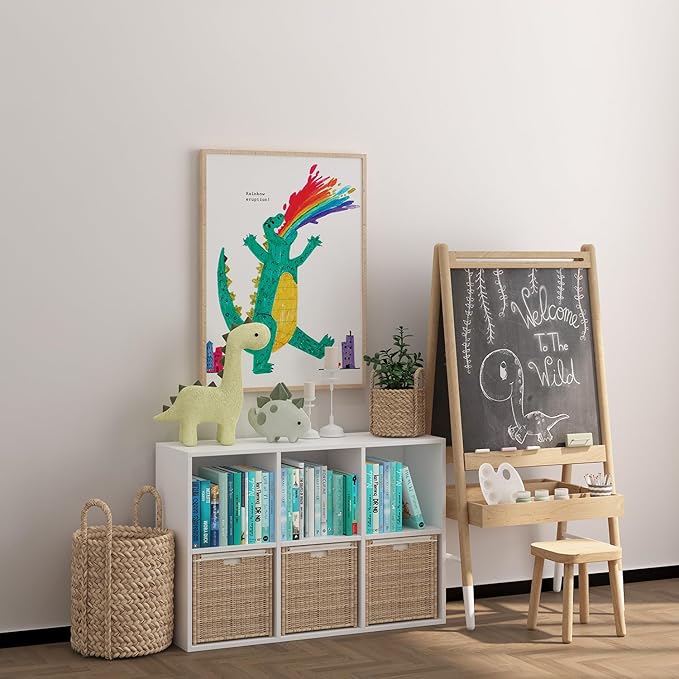 Wooden 6 Cube Storage Organizer - Image 4