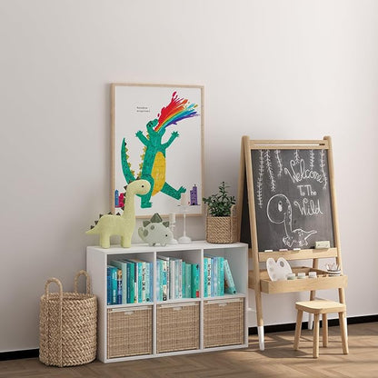 Wooden 6 Cube Storage Organizer - Image 4