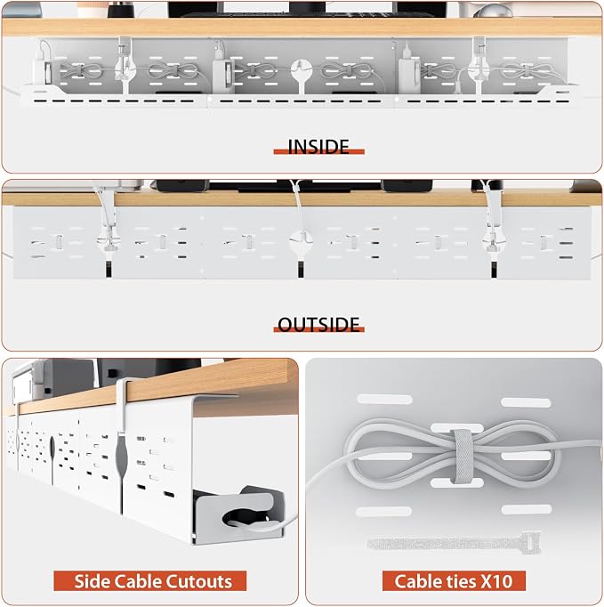 Univivi Under Desk Cable Management Tray - Image 8