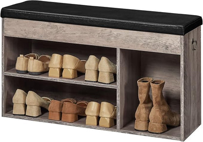 HOOBRO Shoe Storage Bench with Cushion, 32.3'' Entryway Bench with Lift Top - Image 8