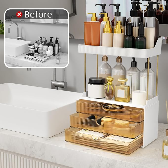 3 Drawers Makeup Organizer - Image 4